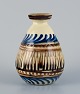 Kähler ceramic 
vase in cow 
horn 
decoration.
1930/40s.
In excellent 
...