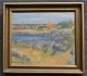 Nielsen, 
Heinrich (1929 
- ) Dänemark: 
Svaneke, 
Bornholm. Öl 
auf Leinwand. 
Unterzeichnet. 
25 x 30 ...