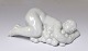 Bing & Gröndahl. Porzellanfigur. Blanc de Chine. Trauben Ernte. Länge 18 cm. (1 Wahl)