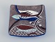 Anna-Lisa 
Thomson for 
Upsala-Ekeby, 
Sweden, 
hand-glazed 
ceramic dish 
featuring fish 
and starfish 
...