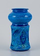 Aldo Londi for 
Bitossi, Italy, 
ceramic vase in 
azure blue 
glaze.
1960s/70s.
Marked.
In ...