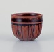 Stig Lindberg 
(1916-82) for 
Gustavsberg, 
Studio Hand 
miniature bowl 
with brown 
glaze.
From the ...