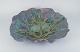 Linda Mathison, 
Sweden, 
colossal 
leaf-shaped 
unique ceramic 
bowl with glaze 
in violet, 
green, ...