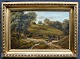 Sharp, T. (19. 
Jh.) England: 
Landschaft mit 
wandelnder 
Frau. Öl auf 
Leinwand. 
Signiert: T. 
Sharp ...
