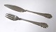Georg Jensen. 
Silberbesteck 
(830). 
Liljekonval. 
Angelmesser & 
Angelgabel.