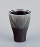 Carl Harry 
Stålhane for 
Rörstrand, a 
ceramic vase in 
a modernist 
style. 
Brown-toned 
glaze with ...