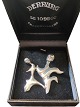 Fantastic art 
deco brooch in 
silver-plated 
metal by Erik 
Dennung, 
Frederiksberg.