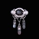 Evald Nielsen 
1879 - 1958. 
Art Nouveau 
Silver Brooch 
...