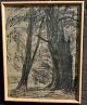 Swane, Sigurd (1879 - 1973) Dänemark: Bäume. Blei auf Papier. Auf der Rückseite bezeichnet. 61 x ...
