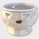 Bornholmer Keramik, Søholm, weißer Kerzenständer, 12 cm Durchmesser, 9 cm hoch *Guter Zustand*