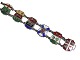 Sterling silver
Bracelet with 
coat of arms in 
enamel