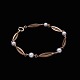 Hermann 
Siersbøl. 
Handmade 14k 
Gold Bracelet 
with Pearls.