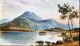 Englischer 
Künstler (19. 
Jahrhundert): 
Berglandschaft 
mit See. 
Undeutlich 
signiert. 
Aquarell auf 
...