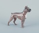 Royal 
Copenhagen, 
porcelain dog, 
standing boxer.