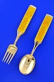 A. Michelsen Christmas spoon and fork 1967