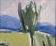 Helmer Wallin 
(1906-2004), 
listed Swedish 
artist. Acrylic 
on paper.
Abstract ...
