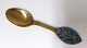 Michelsen. 
1984. Sterling 
(925). 
Weihnachts 
kaffeelöffel. 
Länge 11 cm. 
Design Königin 
Margrethe