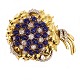 Italienische 
Brosche aus 
18kt Gold mit 
ca. 7,75ct 
Diamanten und 
27,7ct Saphiren
Rom um ...