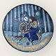 Bornholm 
ceramics, 
Michael 
Andersen, Table 
dish with motif 
of a woman with 
a rock #4106/ 
3, 34.5 ...