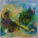 Danish artist. 
Mixed media on 
canvas. 
Abstract 
composition.