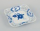 Royal 
Copenhagen Blue 
Flower. 
Open lace 
square bowl. 
...