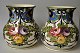 2 hand 
decorated Art 
Nouveau faience 
vases, 
Annaberg, Dec. 
Nuremberg, 
approx. 1900. 
Stamped. ...