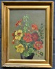 Westphal, Anna 
(1868 - 1950) 
Dänemark: 
Blumen in einer 
Vase. Öl auf 
Leinwand/Platte.
 ...