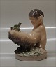 Royal 
Copenhagen 1713 
RC Faun with 
frog Chr. 
Thomsen 12 cm 
(1969) 1st. In 
mint and nice 
condition