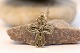 Gold cross in 
14 carat gold, 
stamped 585 
Gifa. Nice 
details.