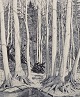 Eva 
Holmén-Edling 
(1942), Swedish 
artist. Woodcut 
on ...