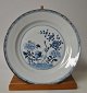 Chinesischer 
blau bemalter 
Teller, ca. 
1780.