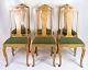 Dining room 
chairs - Birch 
wood - Green 
cover - ...