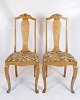 Dining room 
chairs - Light 
mahogany - 
light floral 
...