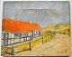 Pedersen, Hans 
Bendix (1915 – 
2006) Dänemark: 
Ein Haus von 
Skagen. Öl auf 
Leinwand. ...