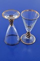 Ida Wein 
Service von 
Holmegaard 
Glashütte. 
Künstler: Jakob 
E. Bang 1935. 
Ida Glas mit 
gold ...