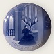 Bing & 
Grøndahl, 
Juleplatte 1910 
"Den gamle 
organist" 18cm 
i diameter, 
1.sortering, 
Design C. ...