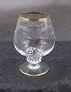 Mövegläser mit 
Goldrand von 
Lyngby 
Glas-Werk, 
Dänemark. 
Cognac Glas in 
gutem Zustand
H 8,5cm ...