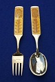 Michelsen 
Weihnachten 
Löffel und 
Gabeln aus 
dänisch 
vergoldet 
Sterling 
Silber. 
Anton 
Michelsen ...