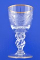 Weinservice von 
Lyngby-Glas, 
Möwenglas mit 
Gold. 
Möwe Süsswein 
Glas, Höhe 9,5 
cm. Durchmesser 
...