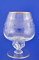 Weinservice von 
Lyngby-Glas, 
Möwenglas mit 
Gold. 
Möwe Cognac 
Glas, Höhe 8,8 
cm. Durchmesser 
...