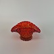 Fyens glasværk 
skål
rødorange
8,5 cm høj