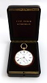 Carl Ranch, 
Kopenhagen. 
Goldtaschenuhr 
18K (750). 
Durchmesser 51 
mm. Uhrwerk 
funktioniert. 
Im ...