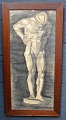 Dänischer 
Künstler (19. 
Jahrhundert): 
Gipsfigur. 
Zeichnung auf 
Papier. Ohne 
Signatur. 99 x 
43 ...