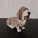 Royal 
Copenhagen 
figure of 
Basset dog by 
Jeanne Grut