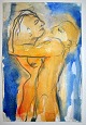 Degett, Karen 
(1954 - 2011) 
Dänemark: 
Liebe. Blei / 
Aquarell auf 
Papier. Ohne 
Signatur. 26,5 
x ...