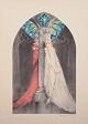 Louis Icart 
(1888-1950). 
Art Deco color 
lithograph on 
...