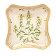 Royal Copenhagen Flora Danica 3564 small porcelain tray "Stachys Annuus L". H: 
3,5cm. Tray: 24x24cm