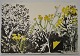 Degett, Karen 
(1954 - 2011) 
Dänemark. 
Komposition in 
Schwarz mit 
gelben Blüten. 
Signiert: K. 
...