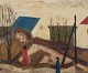 Peder Brøndum 
Sørensen 
(1931-2003), 
dansk maler, 
olie på ...