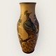 Bornholmer 
Keramik, 
Hjorth, Vase, 
Pfauenmotiv, 29 
cm hoch, 12 cm 
breit, Nr. 44 
*Guter Zustand*
